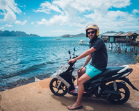 Rent a motorcycle to travel